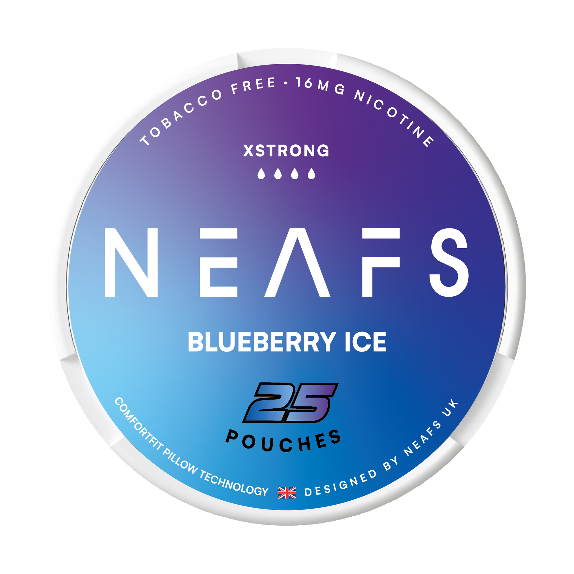 NEAFS Nicotine Pouches - BLUEBERRY ICE - 25 Nicotine Pouches - multiVAPE