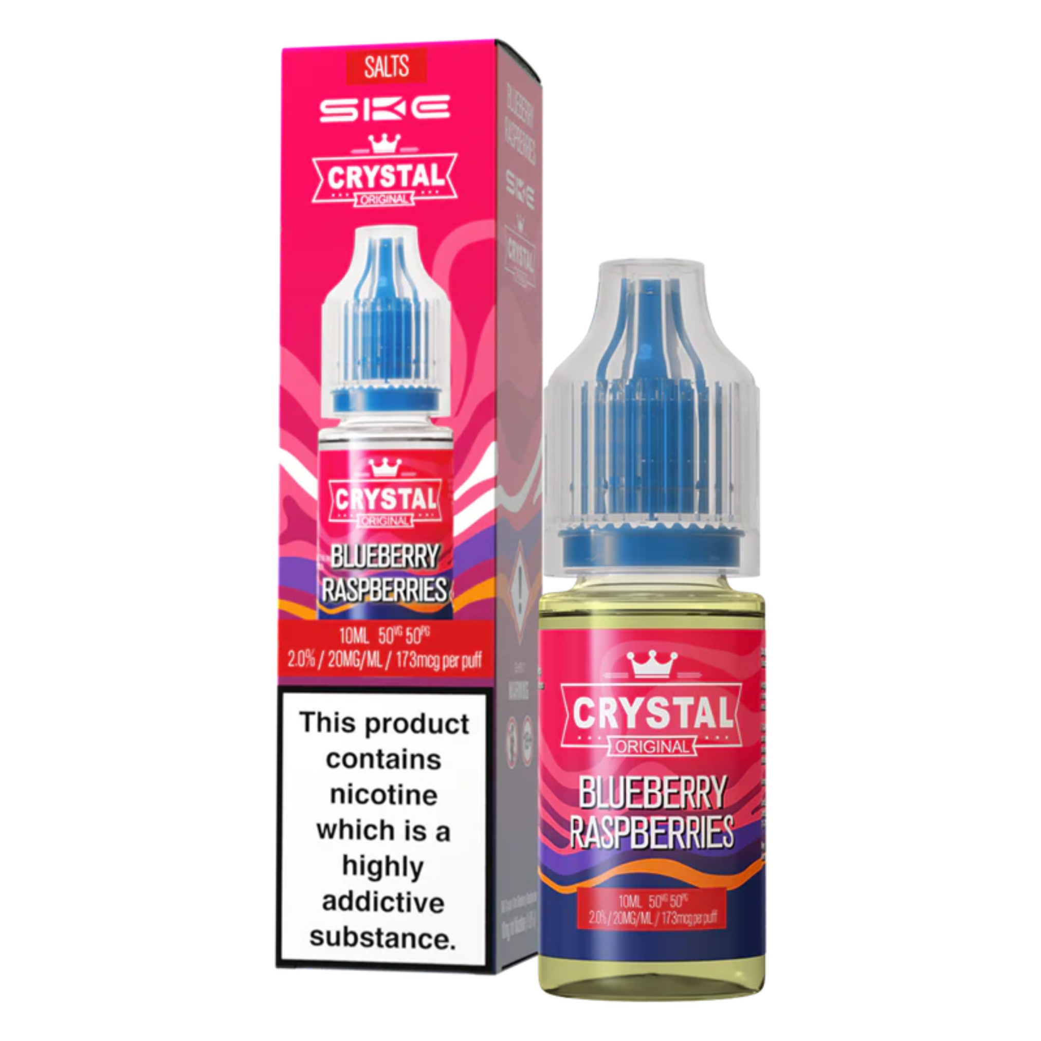 SKE Crystal Nic Salt | Blueberry Raspberries 10ml | 20mg
