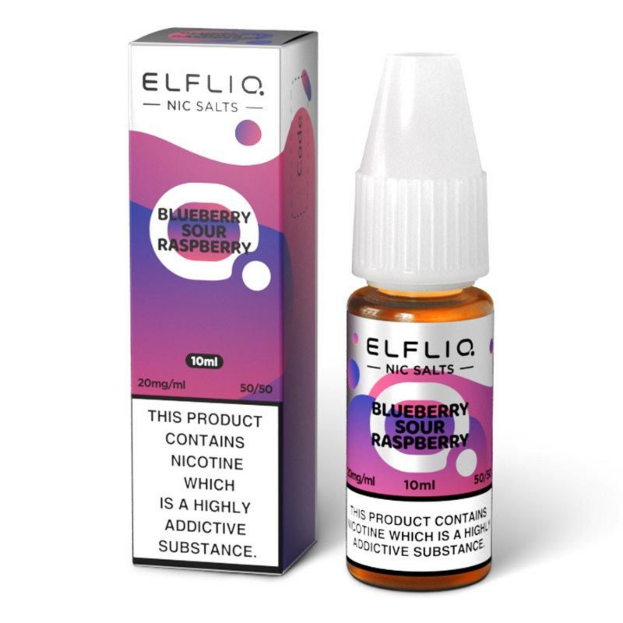 ElfBar Elfliq Nic Salts -  Nicotine Salts 20mg - Blueberry Sour Raspberry - multiVAPE