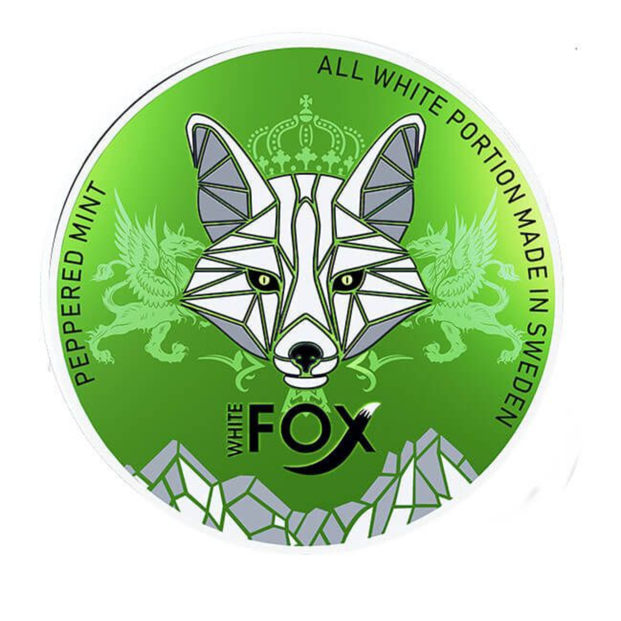 White Fox Nicotine Pouch - Peppered Mint Flavour Nicotine Pouches