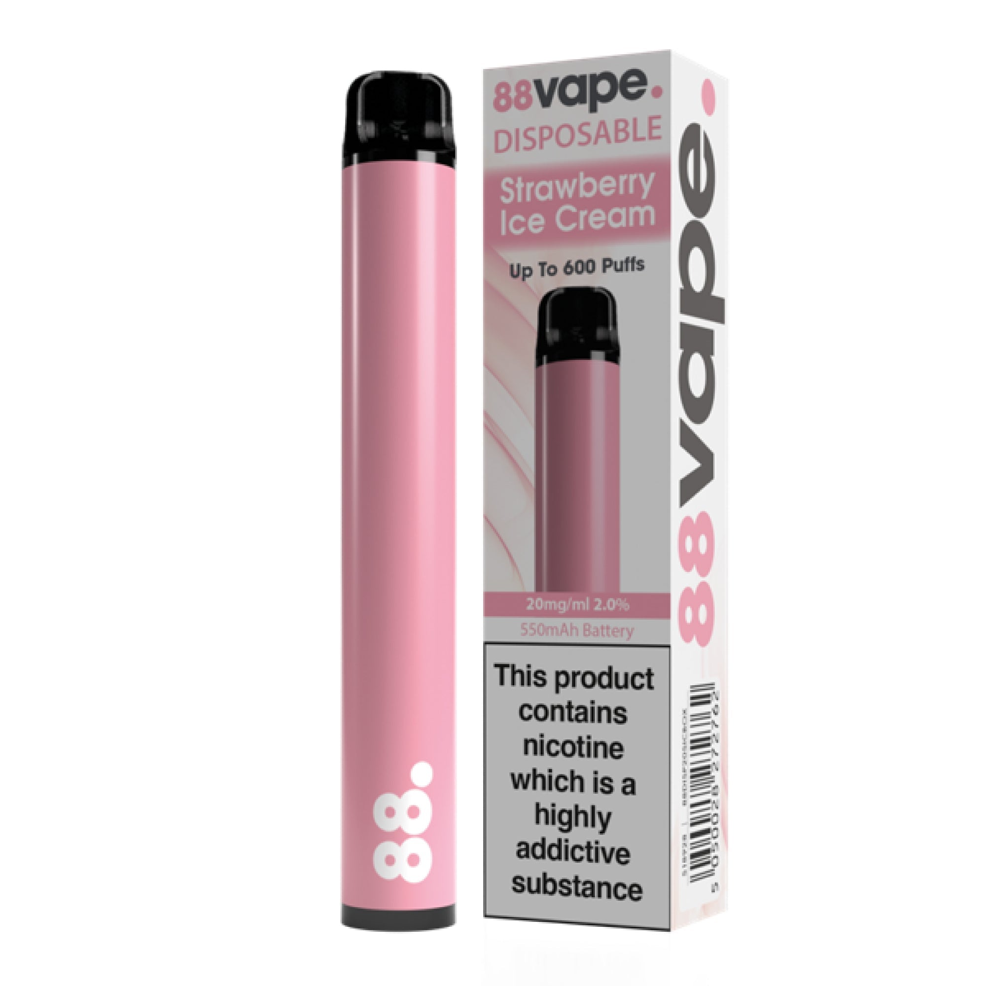 88Vape Disposable Bar Strawberry Ice Cream | MultiVAPE