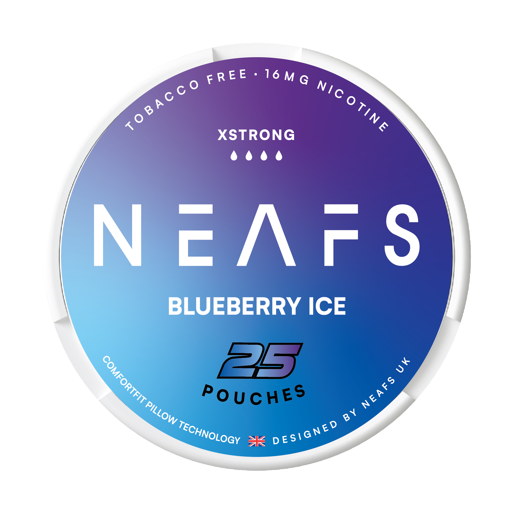 NEAFS Nicotine Pouches - BLUEBERRY ICE - 25 Nicotine Pouches – multiVAPE