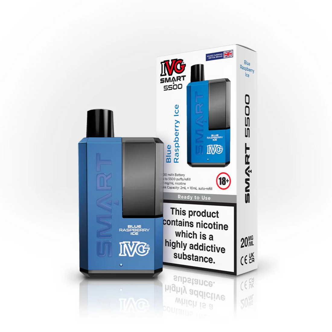 disposable vapes ivg vapes ivg smart 5500 vapes blue raspberry flavour vape