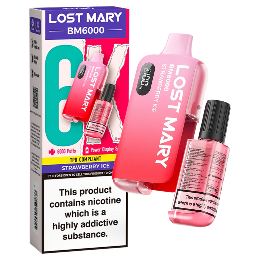 disposable vapes flavoured vapes strawberry flavour vapes lost mary strawberry vapes