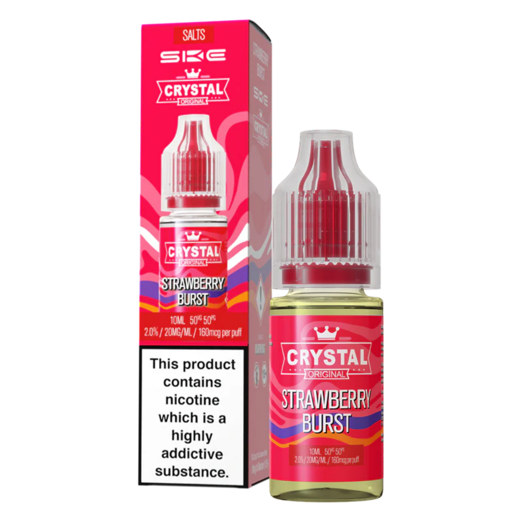 nic salts strawberry flavour vape refill nicotine salts vape eliquid vape liquid ske crystal nic salt