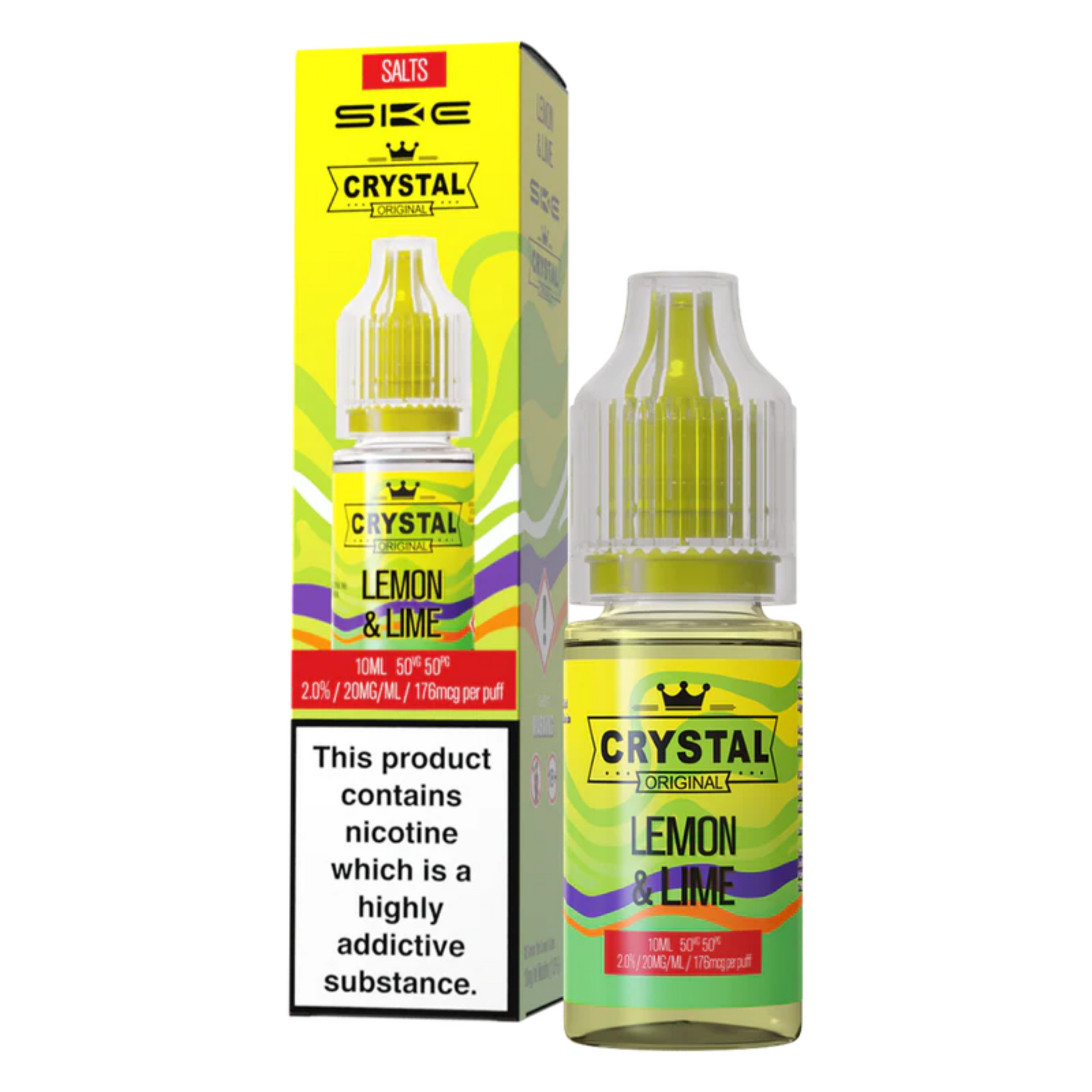SKE Crystal Nic Salt | Lemon & Lime 10ml | 20mg | E-Liquid multiVAPE SKE Crystal Nic Salt | Lemon & Lime 10ml | 20mg | E-Liquid multiVAPE