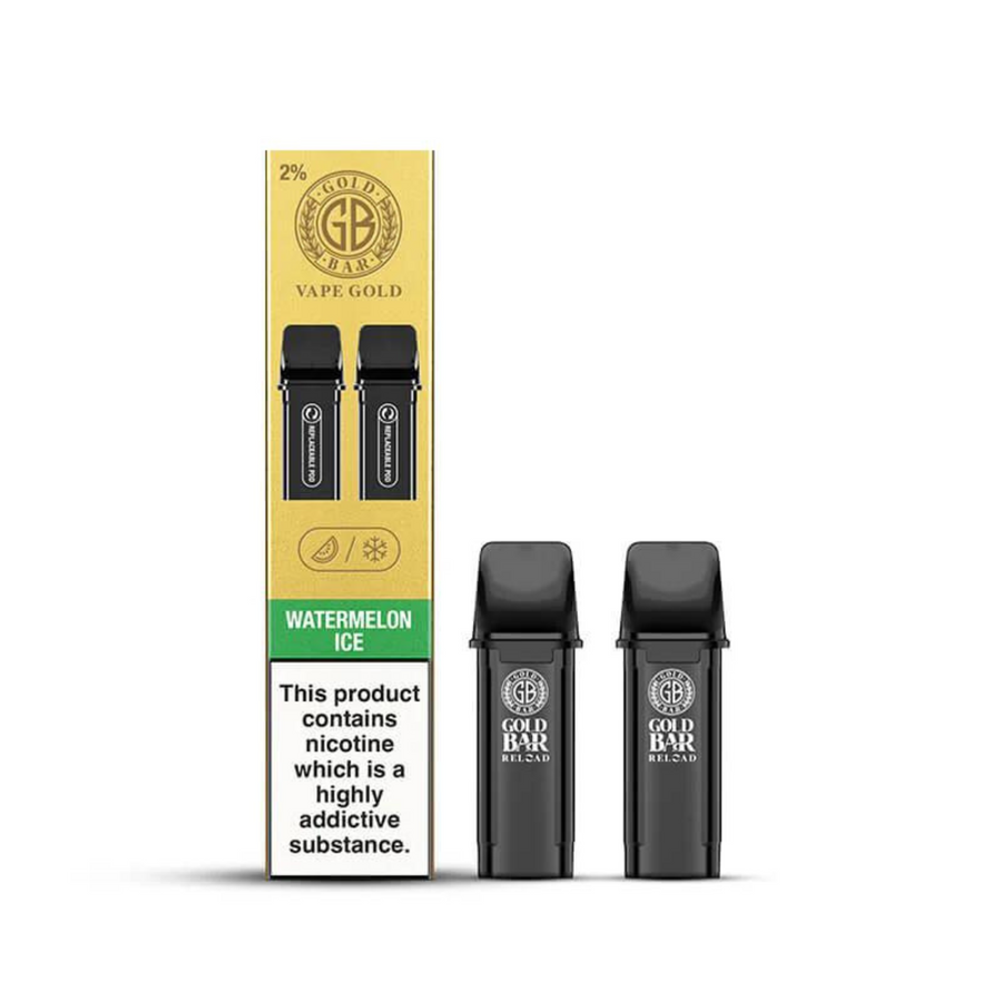 gold bar pods gold bar vape pods watermelon ice flavour vape pods