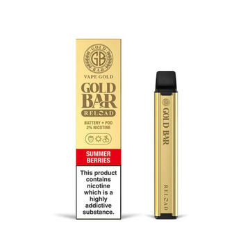 Gold bar reload vapes gold bar kit vapes gold bar summer berries vapes 