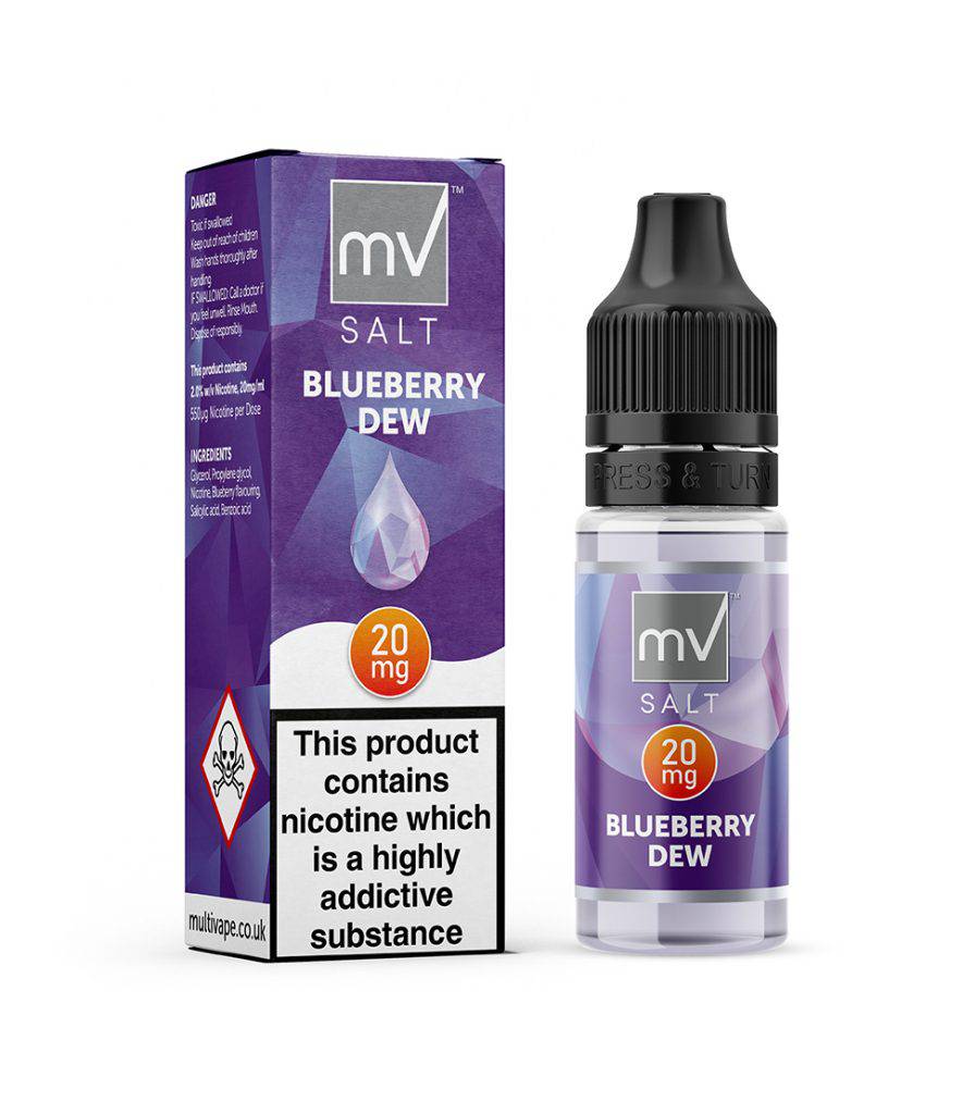 MV Blueberry Dew Nic Salt E-Liquid - multiVAPE