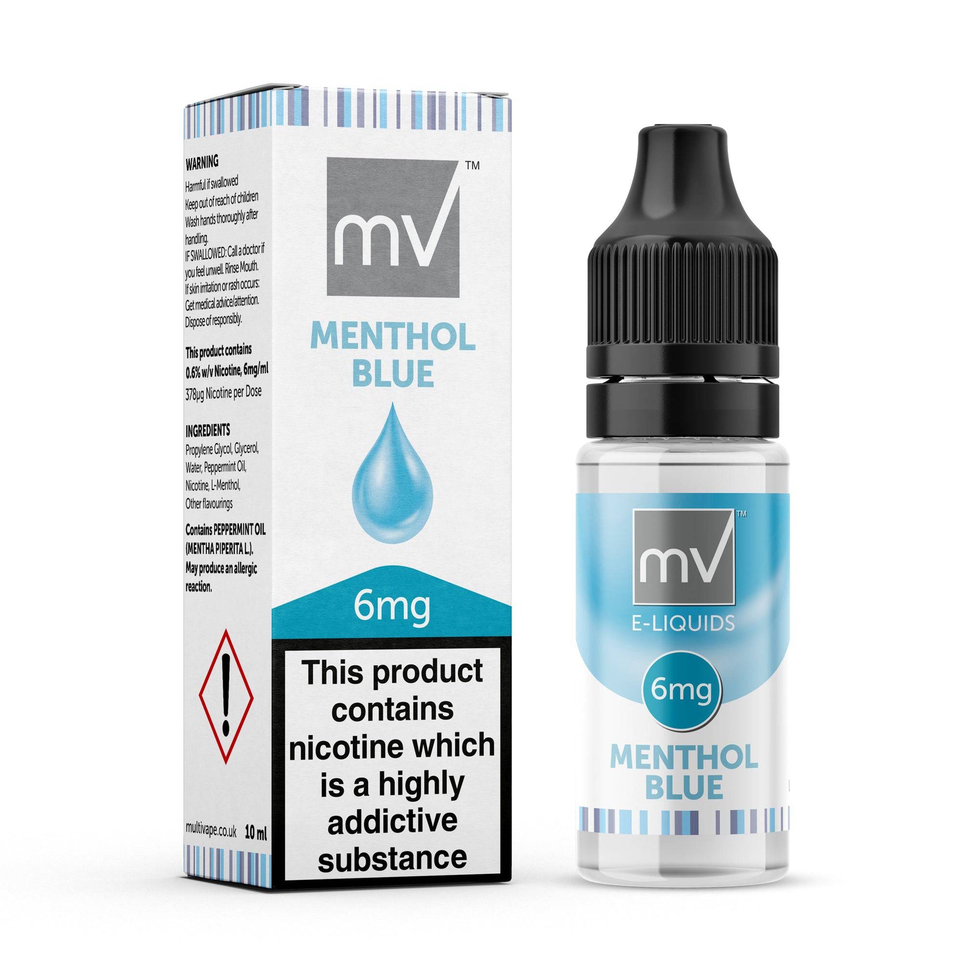 MV Menthol Blue E-Liquid - multiVAPE