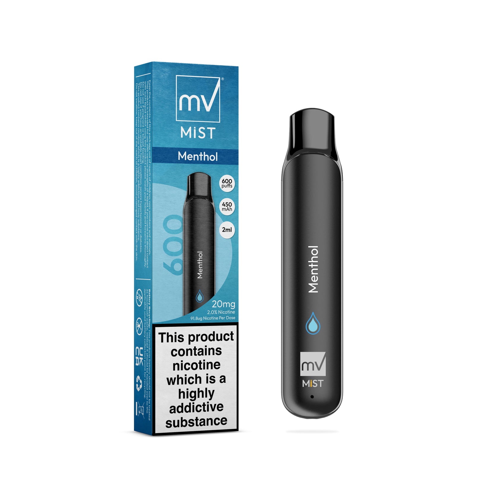 MV Mist Disposable Vape Bar Menthol | multiVAPE