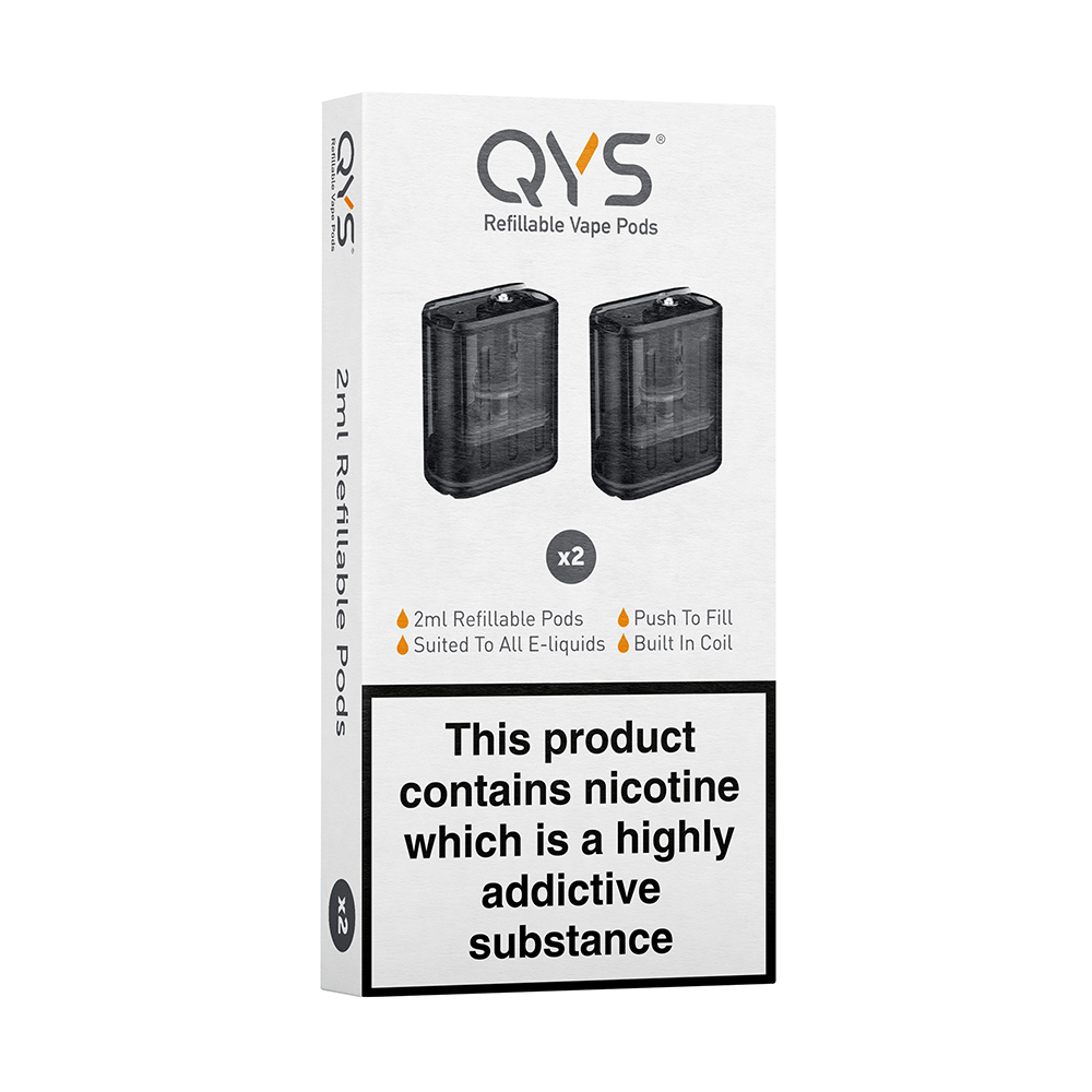 2x QYS 2ml Refillable Pods - multiVAPE